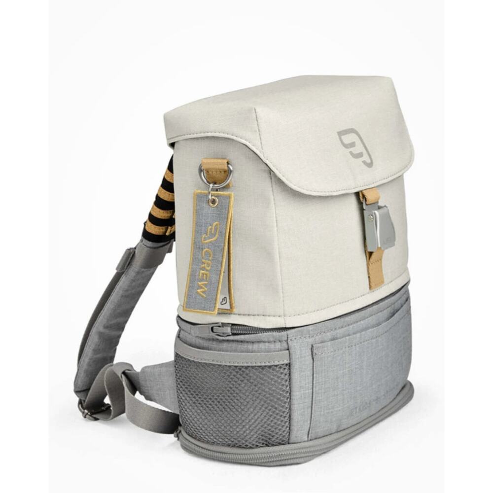 STOKKE JetKids Crew Backpack White with Gray Travel Pilot Bag NEW